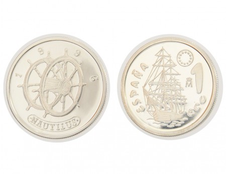 10 eur 1 ecu 1996 España plata  925 6,72 gr 